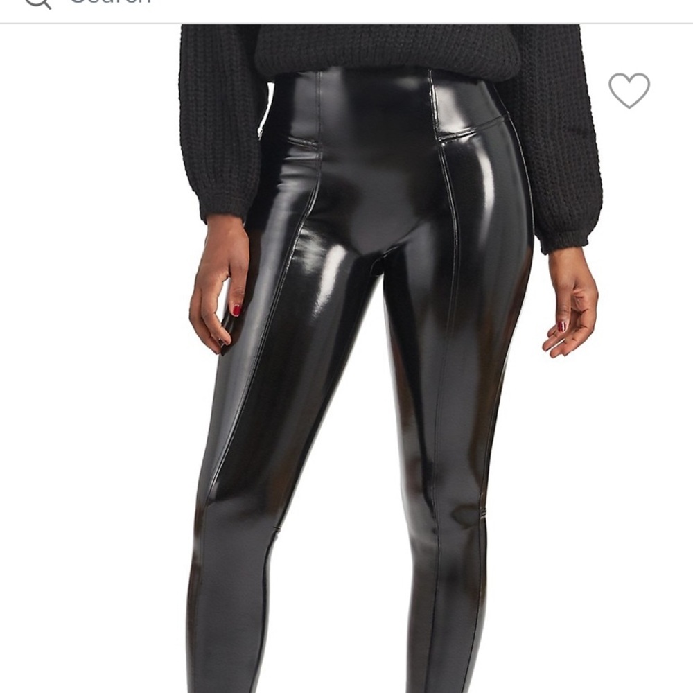 SOLD Spanx Faux Patent Leather Leggings
